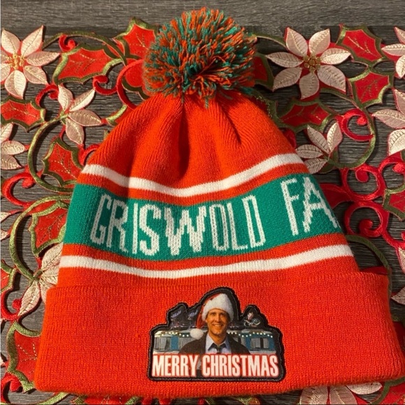 Griswold Family National Lampoon’s Christmas Vacation Chevy Chase Pom Beanie Hat - Picture 1 of 8
